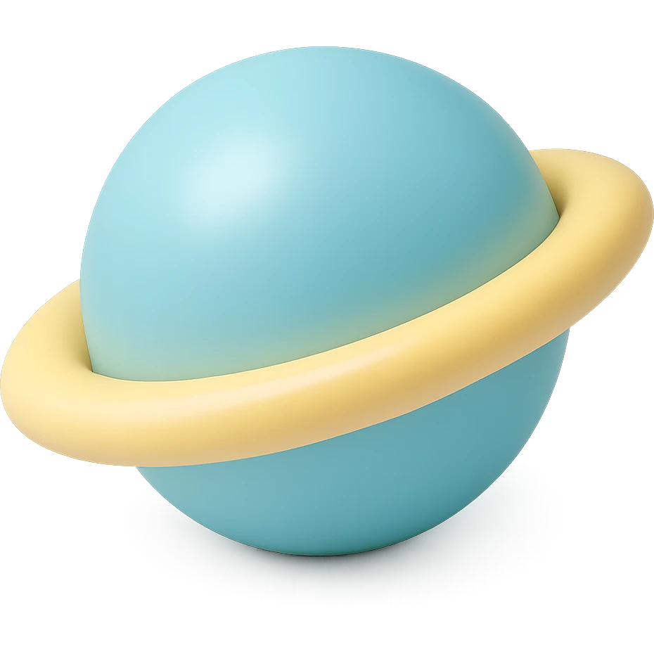planet vinyl figure style emoji