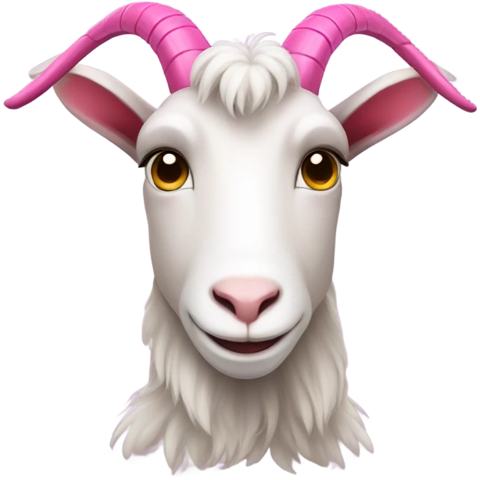 Pink goat emoji