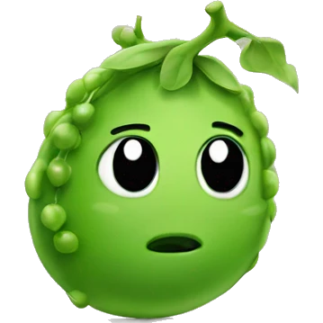Cute pea emoji