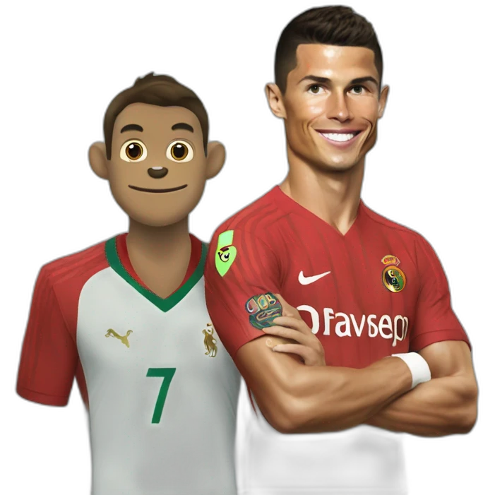 monkey and cristiano ronaldo emoji