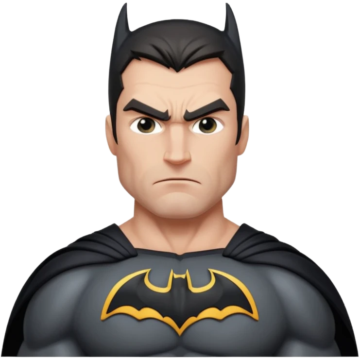 caucasian batman standing emoji