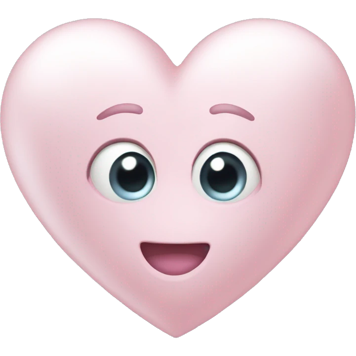 pearl light pink heart emoji