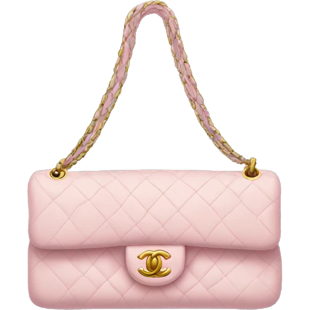light pink chanel bag emoji