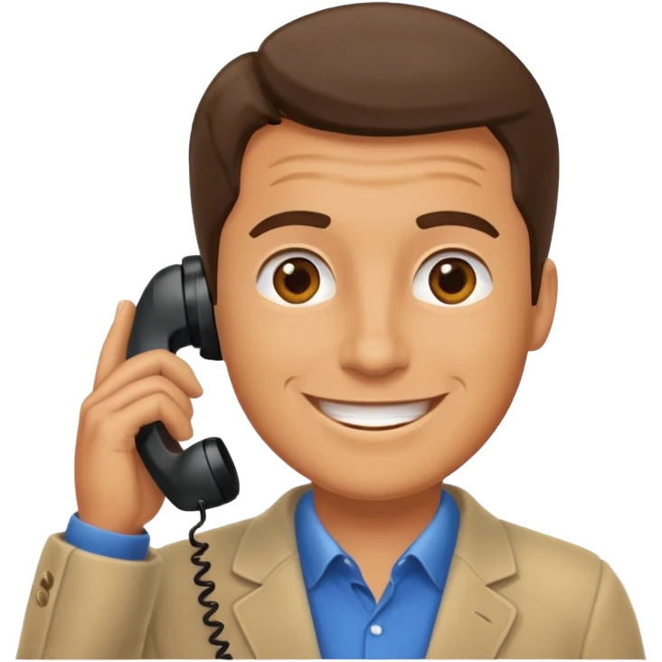HOMBRE HABLANDO POR TELEFONO emoji