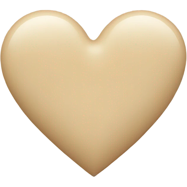  Beige heart emoji
