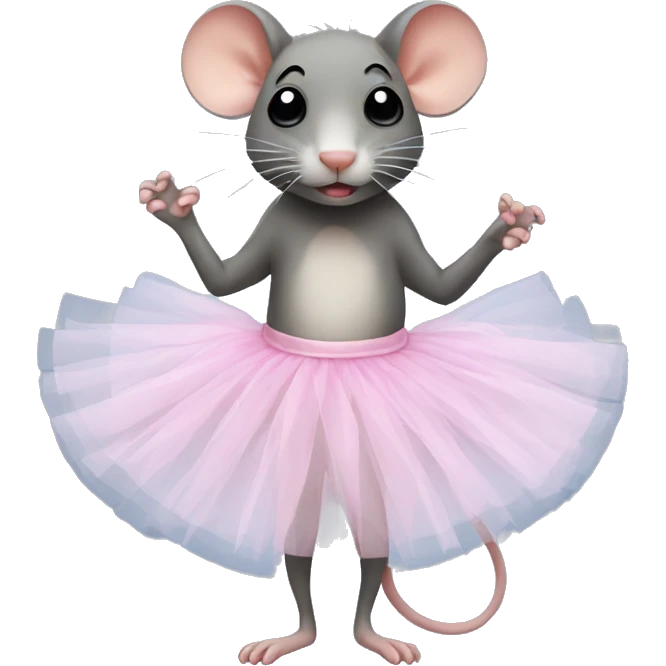 rat with a tutu emoji