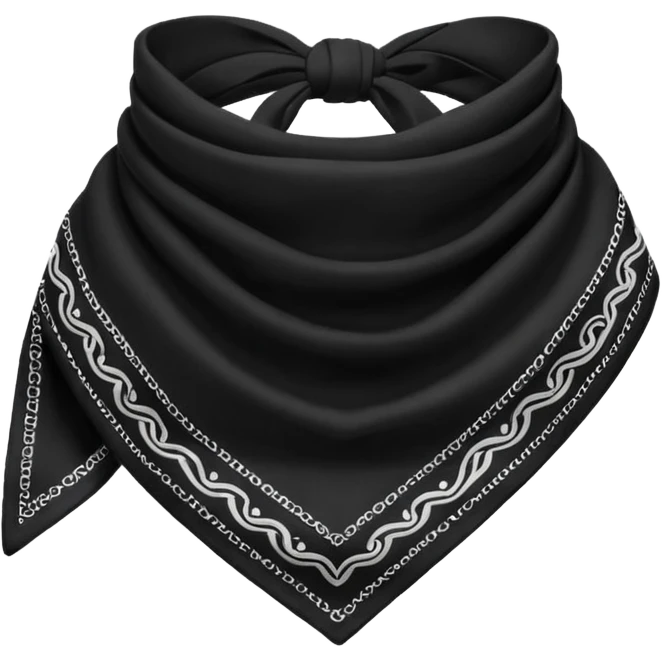 Black bandana emoji