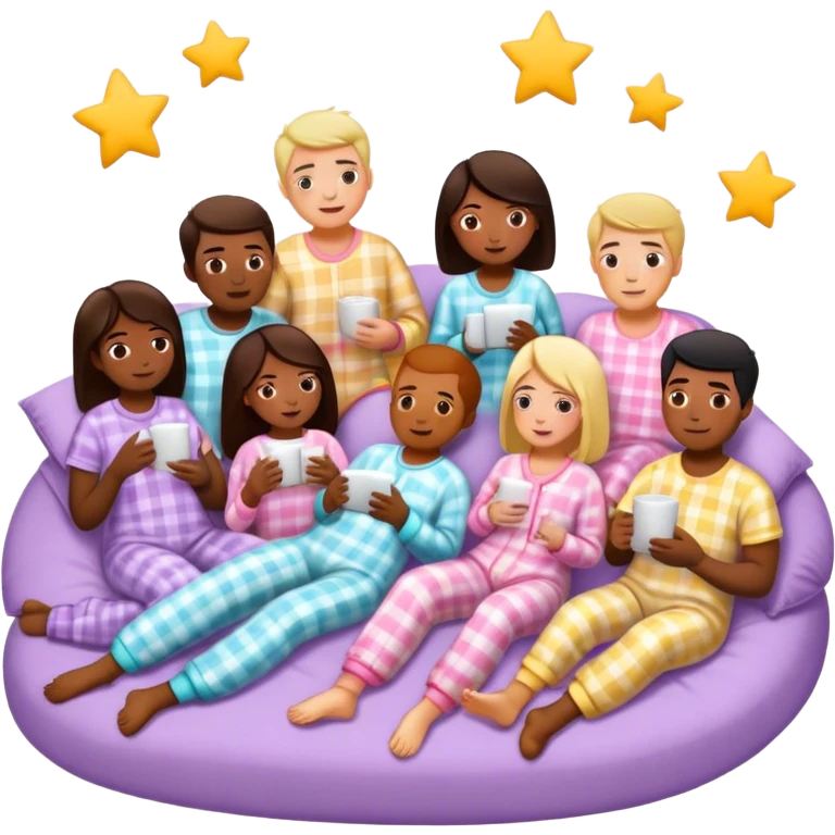Asthtetic sleepover chill  emoji