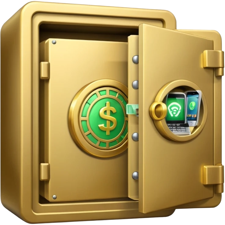 open filled cash money wifi vault emoji