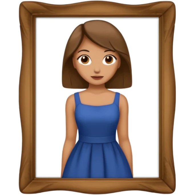 Monnalisa paint of Louvre giocanda frame  emoji