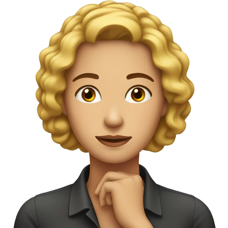 woman with her hands on her neck emoji