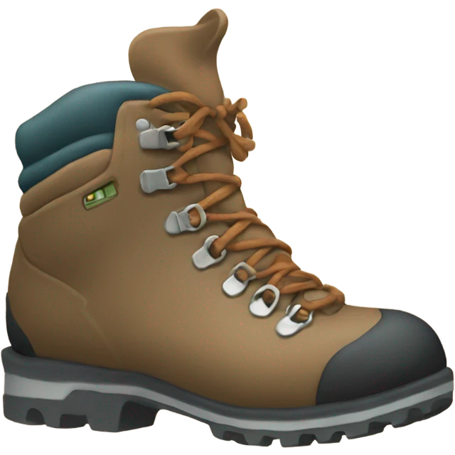 Neutral hiking boot emoji