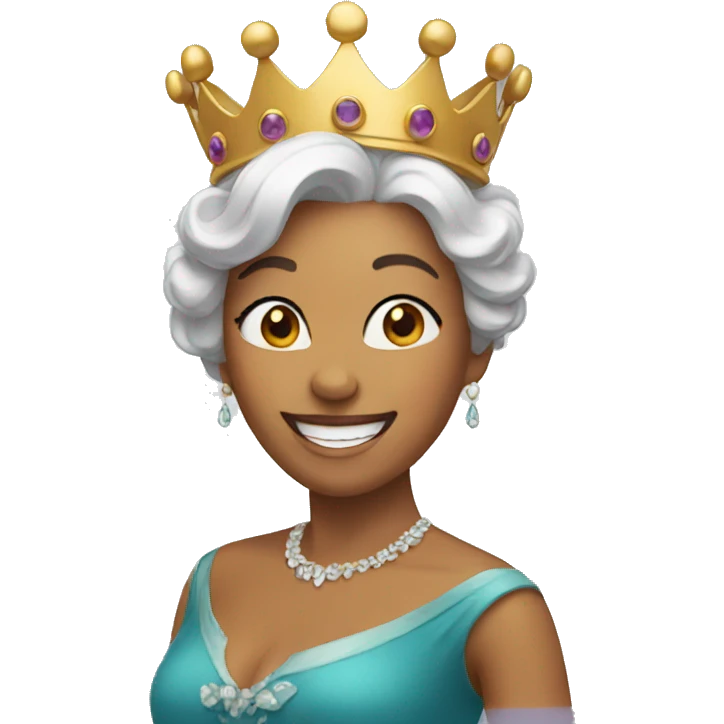  Queen smiling emoji