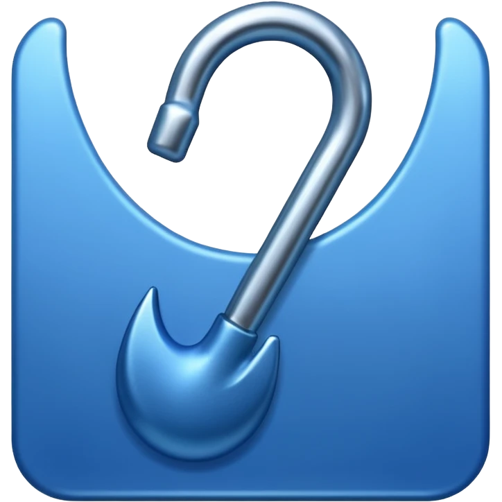 Ein blaues korrekt hake. In einer vierek emoji