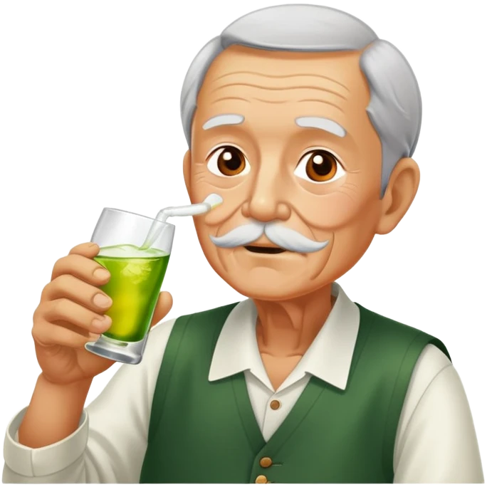 술 마시는 할아버지 emoji