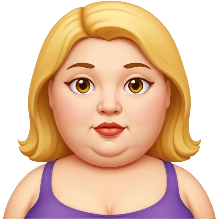 Fat woman emoji