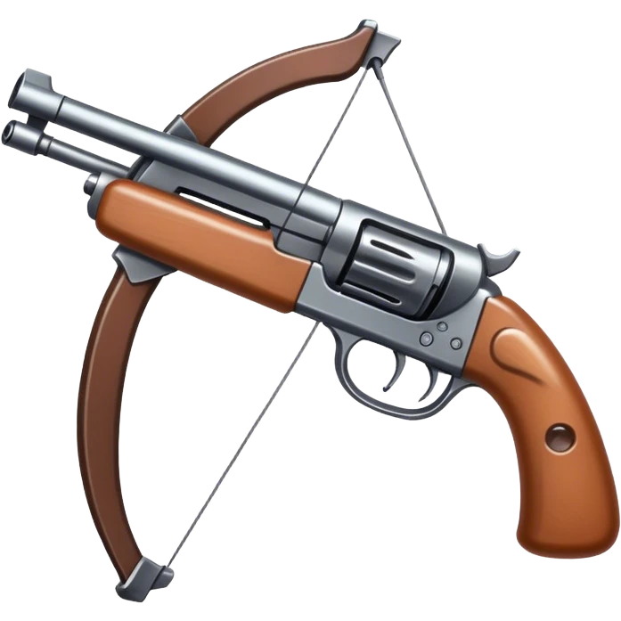 Gun with a bow emoji