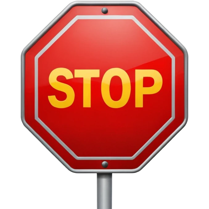 traffic stop sign  emoji