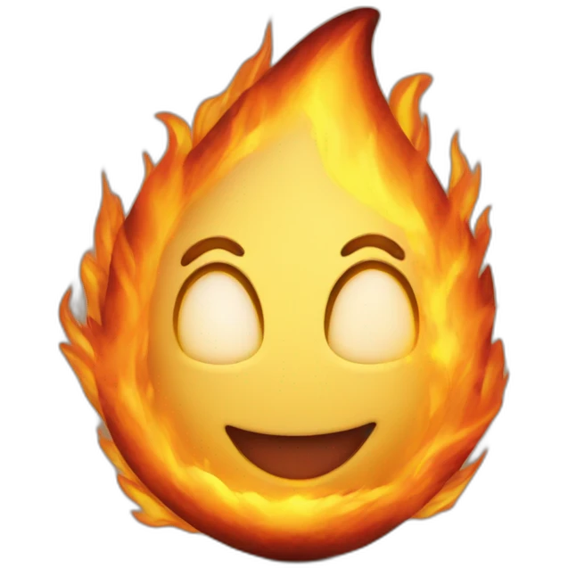 almond on fire emoji