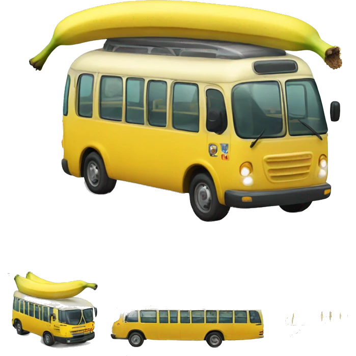 banana bus emoji