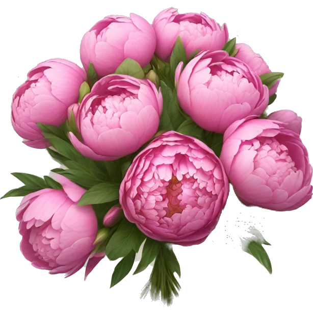Bouquet of Peony’s  emoji