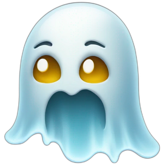 Ghost smiley emoji