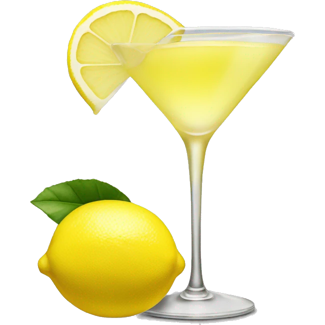 blonde lemon drop cocktail emoji