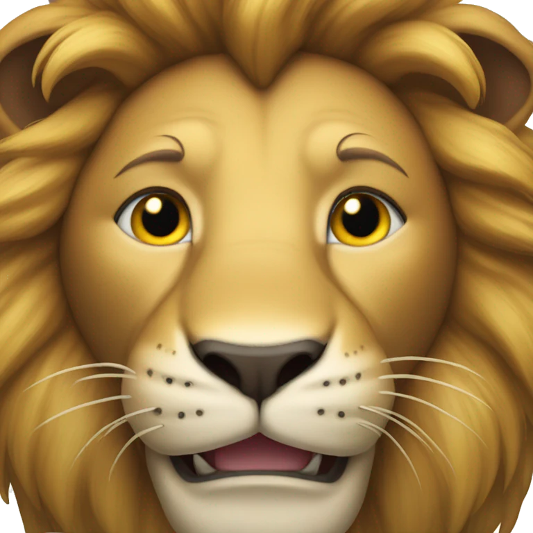 lion head smile emoji