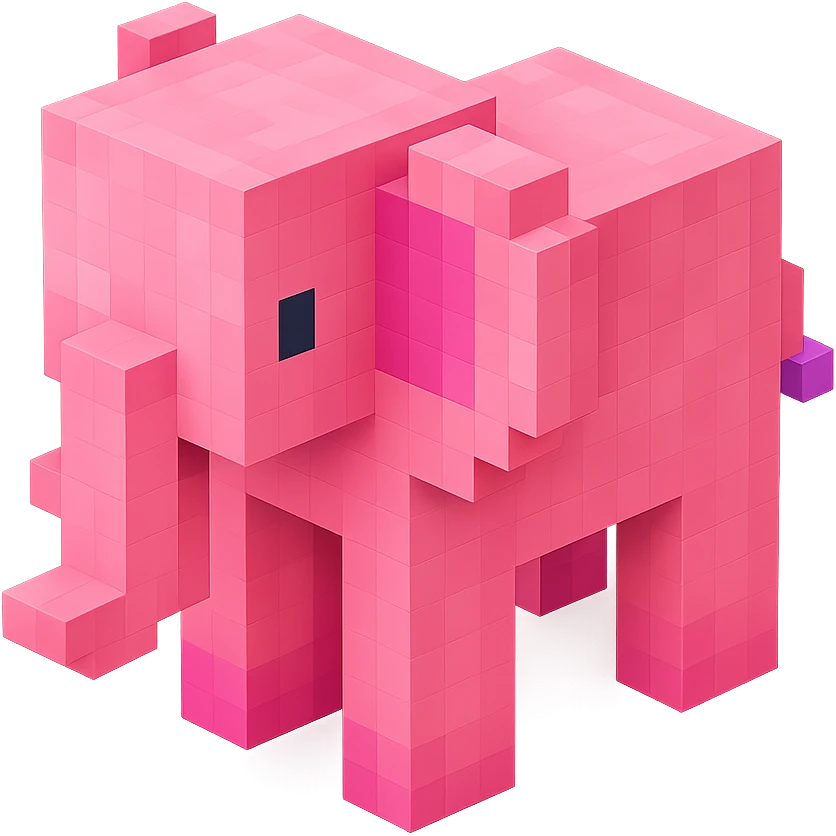 Pink Elephant  emoji