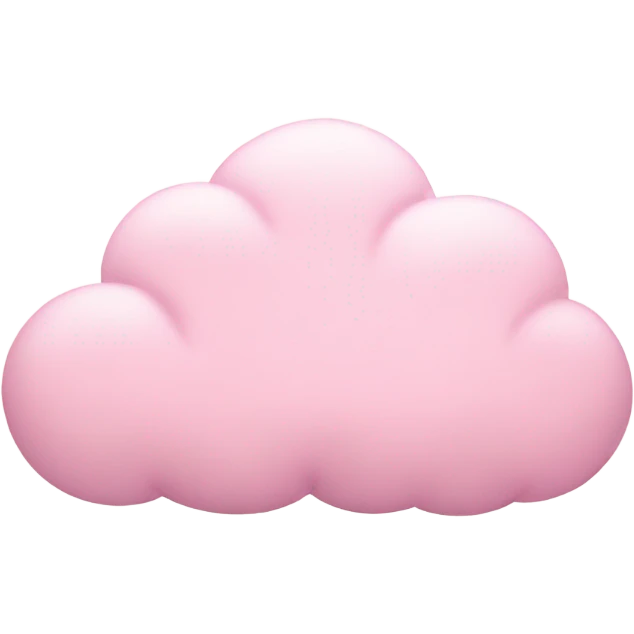 pastel pink cloud emoji