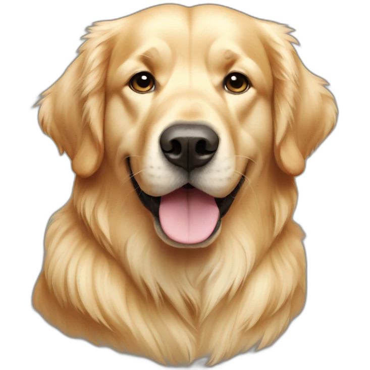Dog Canine Golden Retriever Full-height emoji