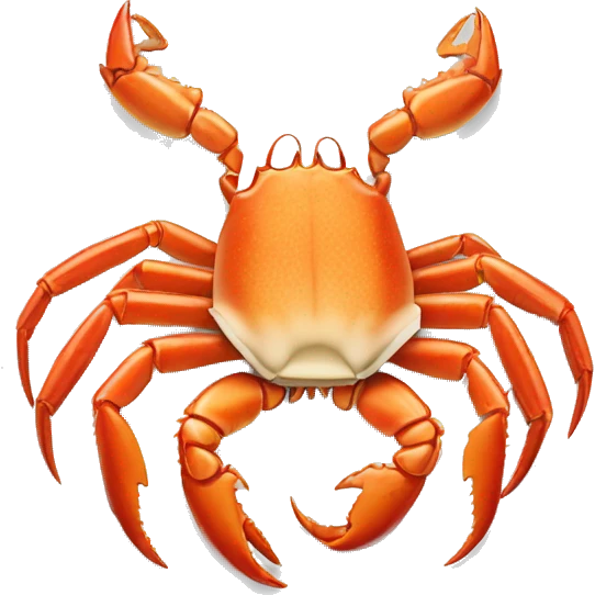 Crab legs with buttered  emoji