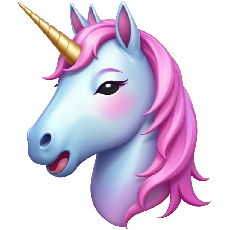 Cinematic Cute Yawning Unicorn Pony Portrait Emoji, Head tilted slightly with a dramatic, wide-open yawn, showcasing a petite, softly glowing form with a gently drooping mane, a subtle, shimmering horn and sleepy, half-closed eyes, Simplified yet irresistibly adorable features, highly detailed, glowing with a soft, cozy pastel glow, high shine, relaxed yet expressive, stylized with a dash of whimsical enchantment, soft glowing outline, capturing the essence of a drowsy yet affectionate unicorn pony that appears ready to stretch and yawn its way off the screen! emoji