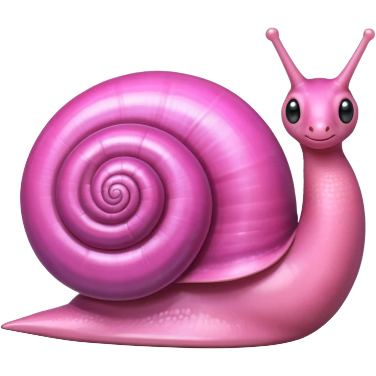 pink shiny snail emoji