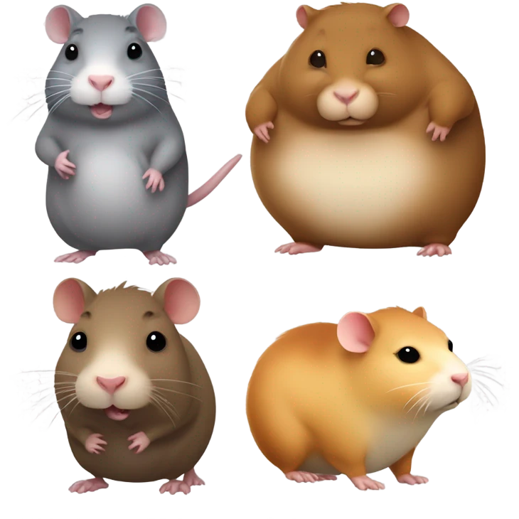 fat rat plus fat hamster plus fat capybara emoji