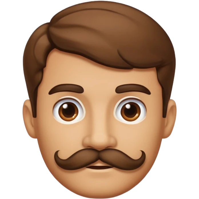 brown mustache  emoji