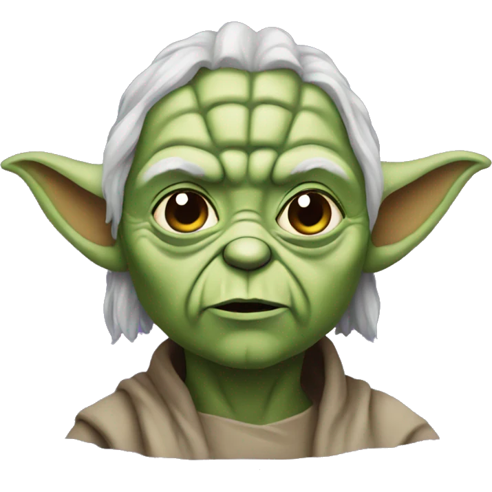 yoda with purple face emoji