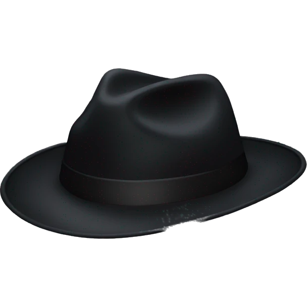 Just a black hat emoji