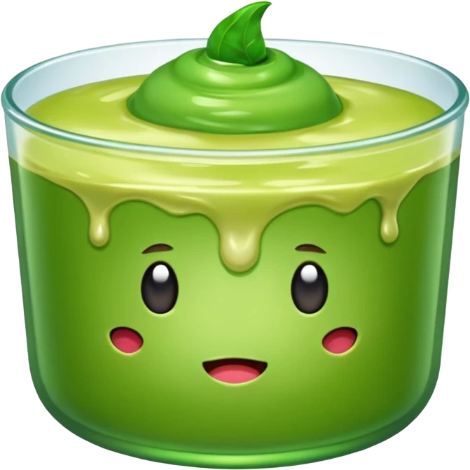 Green pudding emoji emoji