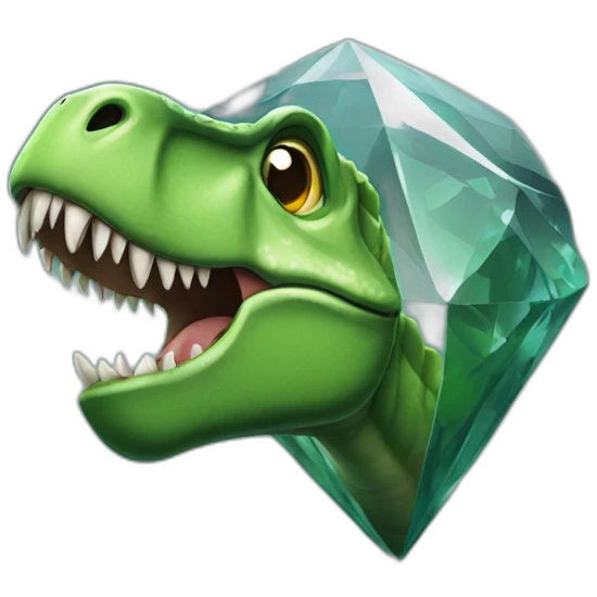 Dinosaur diamonds  emoji