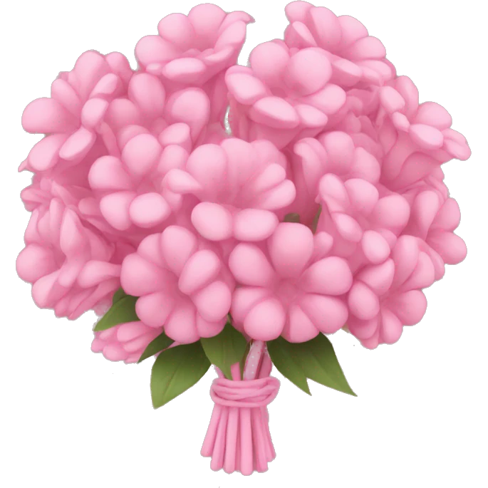 Pink bouquet emoji
