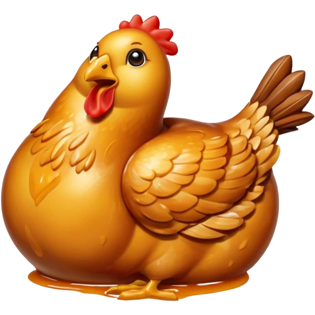 comida pollo caramelizado emoji