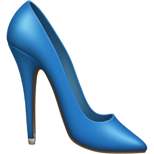 Scarpin blue emoji