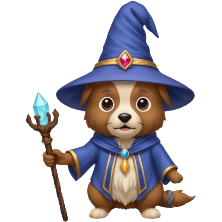 Dog wizard emoji