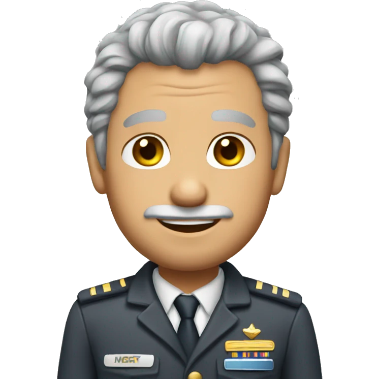 Gray hair pilot emoji emoji