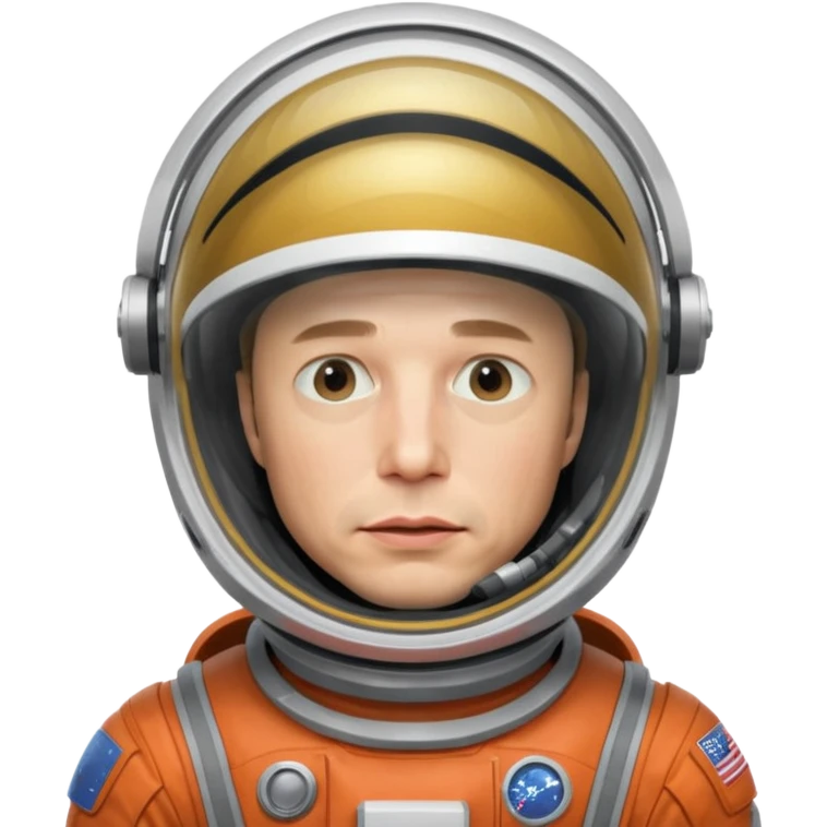 Elon Musk in the space Sad emoji