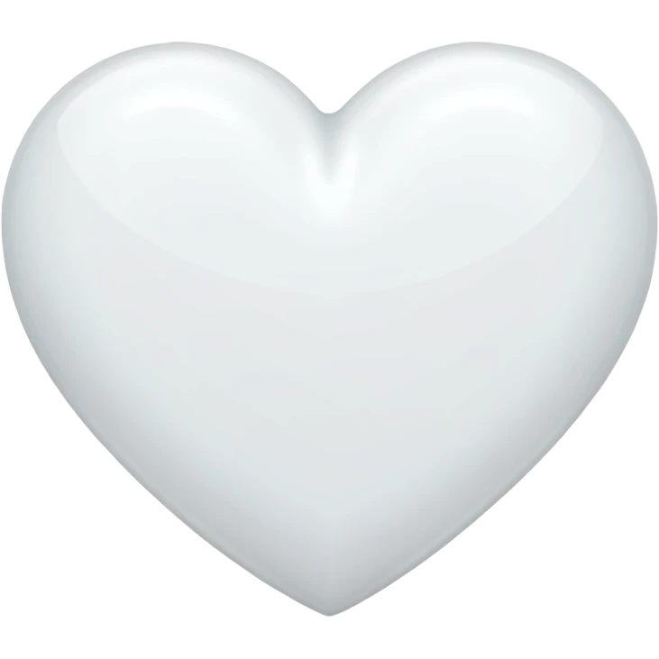 Chanel white heart emoji