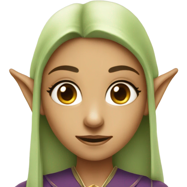 an elf woman login emoji