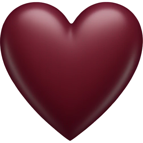Maroon Heart emoji