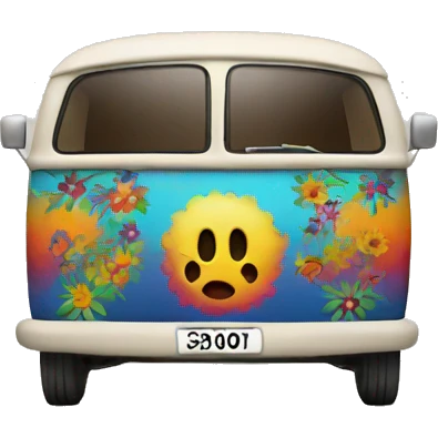 Hippie car emoji